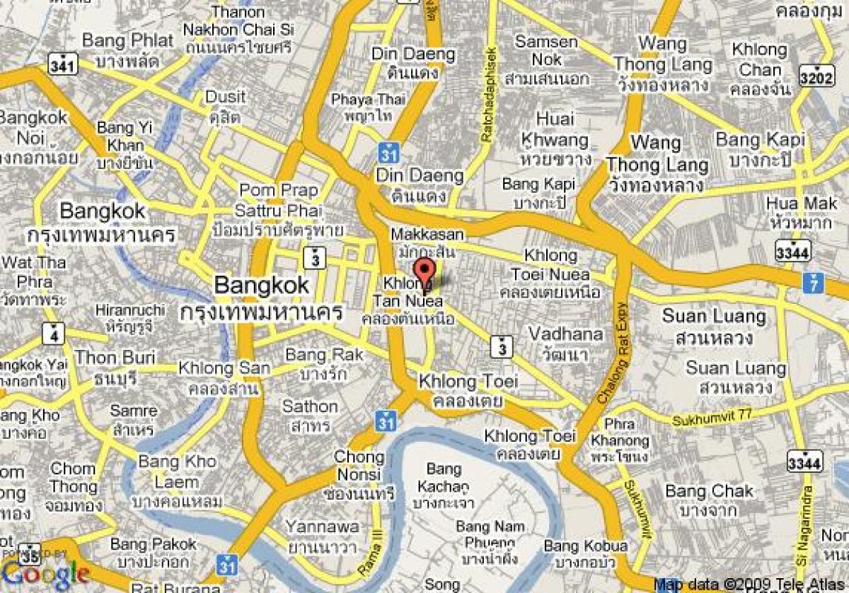 քարտեզ сукхумвит Bangkok
