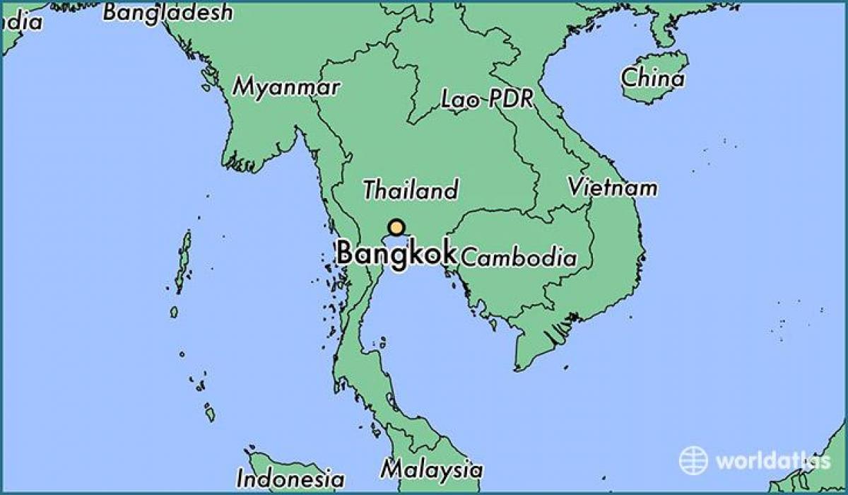 քարտեզ Բանգկոկի երկրում