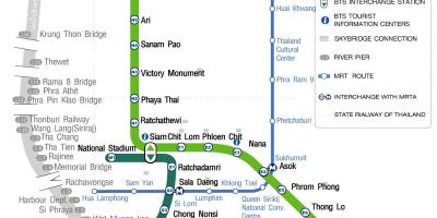 Бангкокский скайтрейн քարտեզի վրա