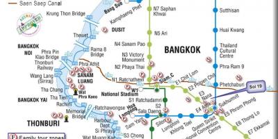 Հասարակական տրանսպորտի Բանգկոկի քարտեզ