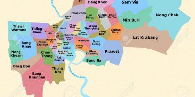 Քարտեզ Բանգկոկի տարածքը