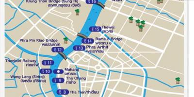 Քարտեզ գետի Bangkok արագ hydrofoil