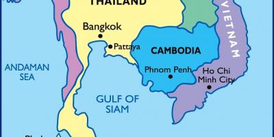Քարտեզի վրա Բանգկոկի